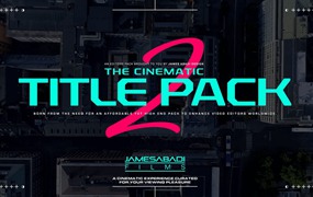 James Abadi 高质量专业创意电影场景边框图标标题PNG素材+PR模板+PSD模板素材包 The Cinematic Title Pack V2