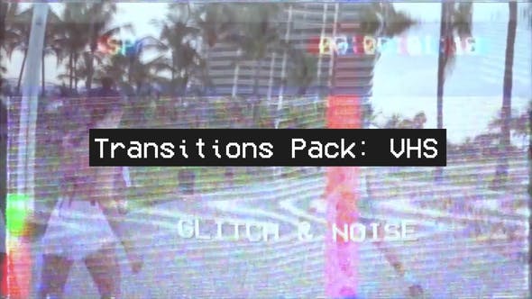 复古动态故障噪点噪音动画PR过渡模板 Transitions Pack 插件预设 第1张