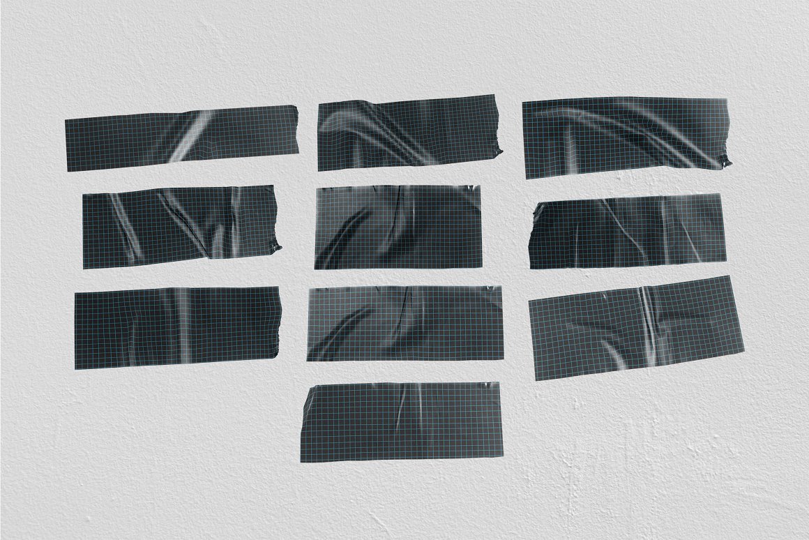 10个高分辨率艺术美学手工剪切做旧贴纸PSD样机 10 Realistic Sticker Mockup 样机素材 第5张