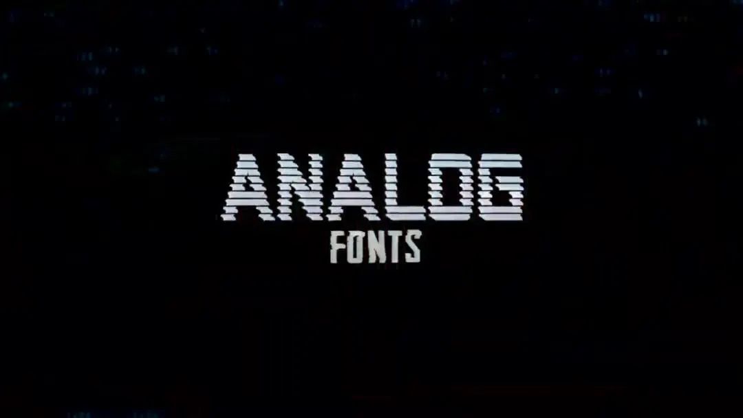 250多个复古电路模拟CRT电视故障字母符号数字纹理元素视频素材 Master Filmmaker – Analog Fonts 视频素材 第6张