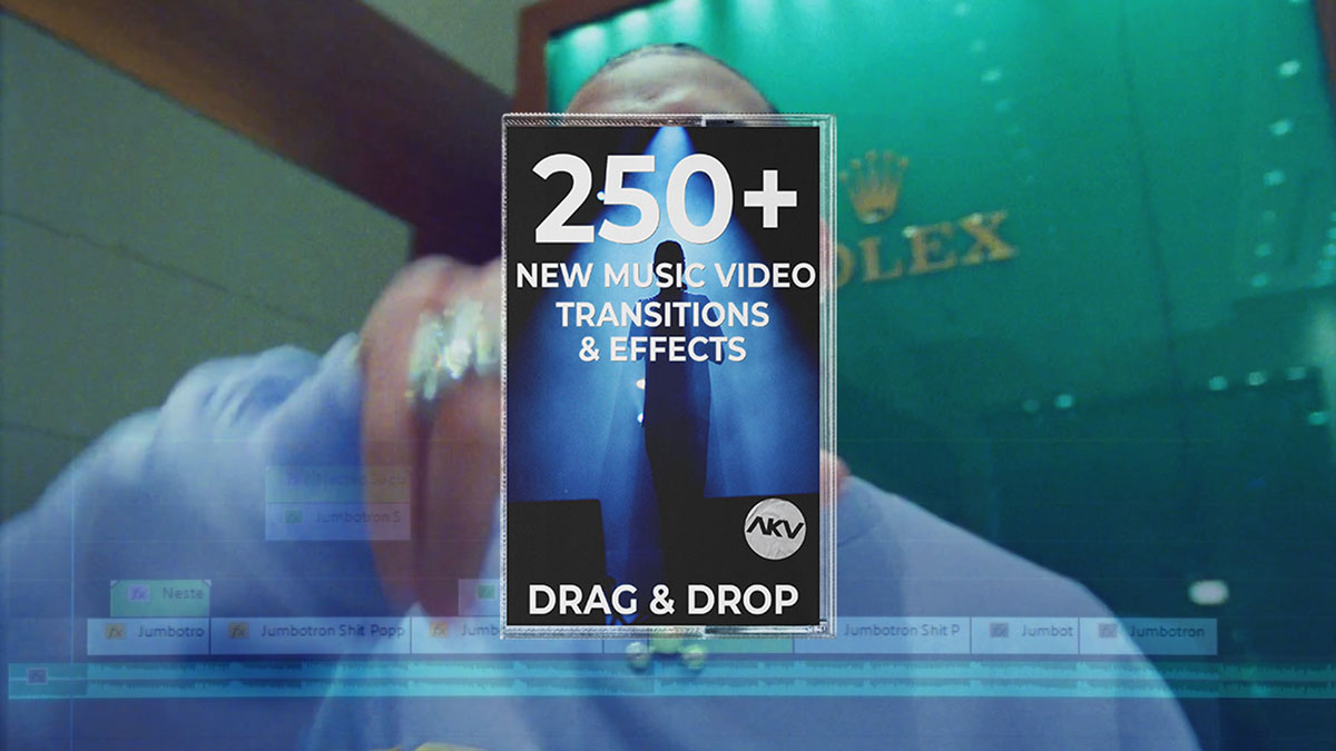 AKV Studios – 250+ MV Transitions & Effects 250个嘻哈说唱风格视频凹凸频闪重影扭曲模糊抖动效果视频转场预设 视频素材 第1张