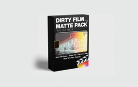 FCPX插件：复古柯达8mm胶片烧伤颗粒灰尘穿孔电影哑光包 Dirty Film Matte Pack (Super 8mm) – Final Cut Pro