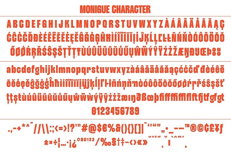 Monigue无衬线英文字体 APP UI 第8张