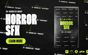 Tropic Colour – HORROR SFX 100多个全新高保真恐怖惊悚电影音效乐谱背景音乐包