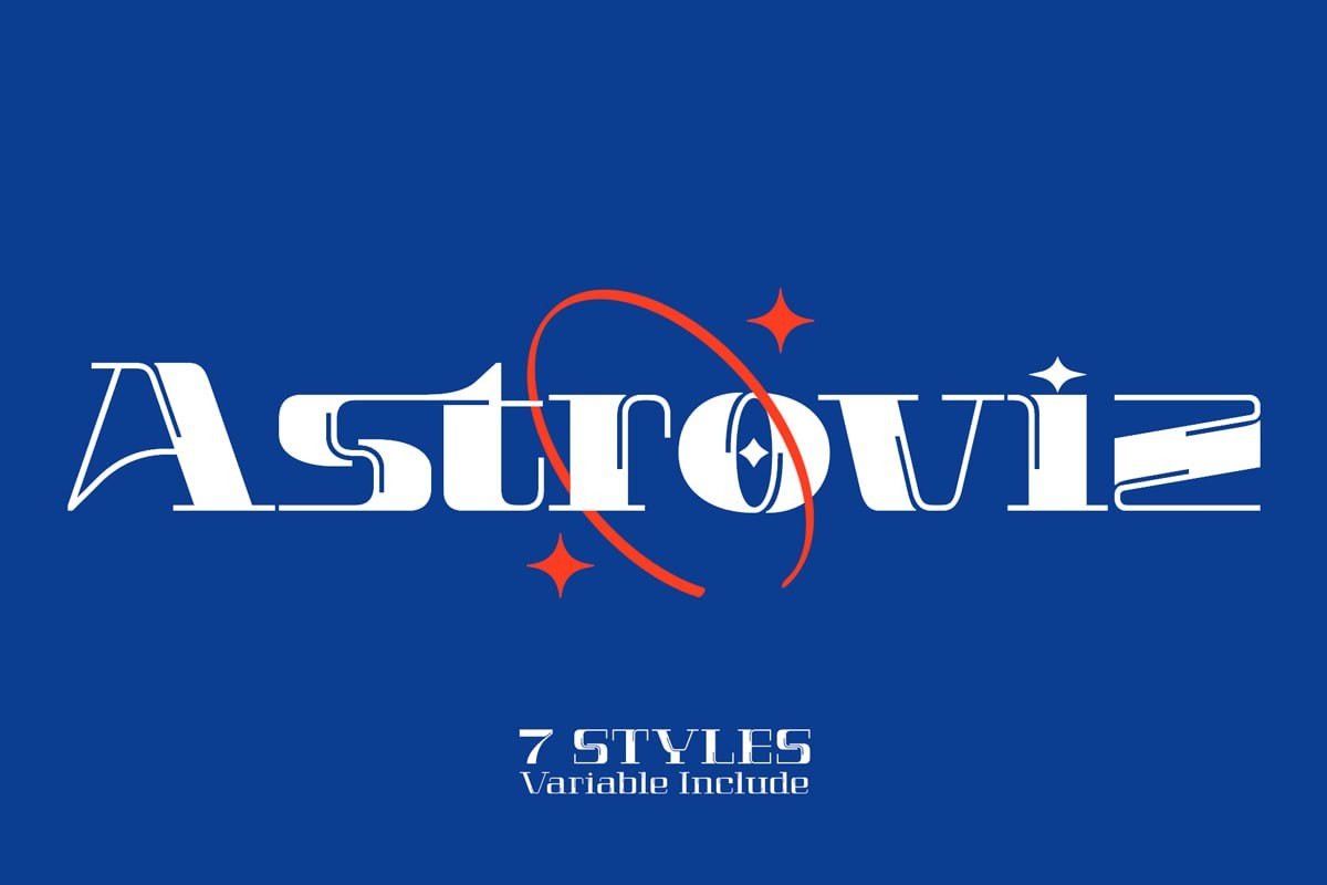 Astroviz现代感英文字体 APP UI 第1张