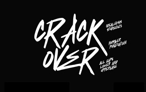 Crack Over 涂鸦风英文字体