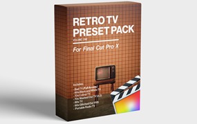 FCPX插件：80年代复古电视效果 Retro TV Plug In – Final Cut Pro