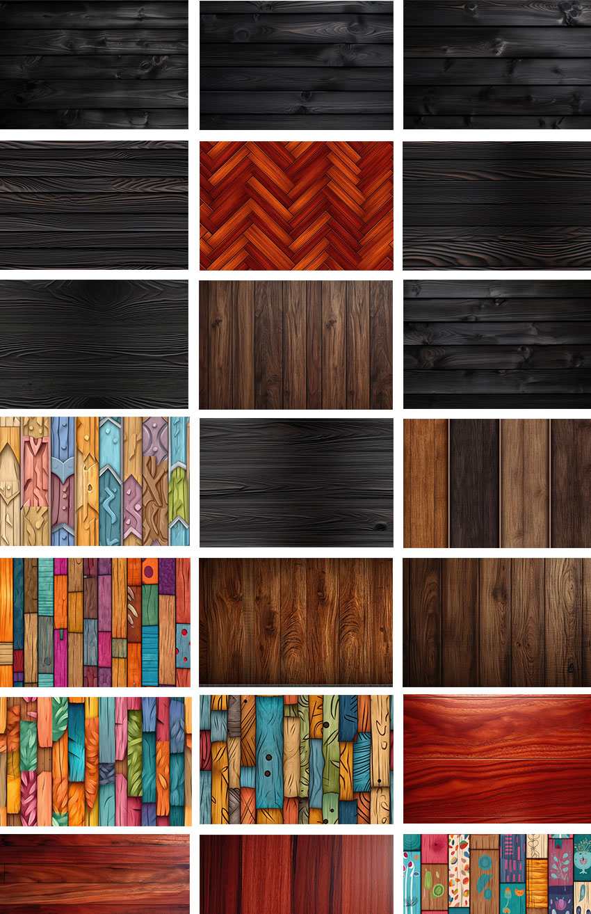 背景素材-100款木材木地板纹理背景设计素材 APP UI 第1张