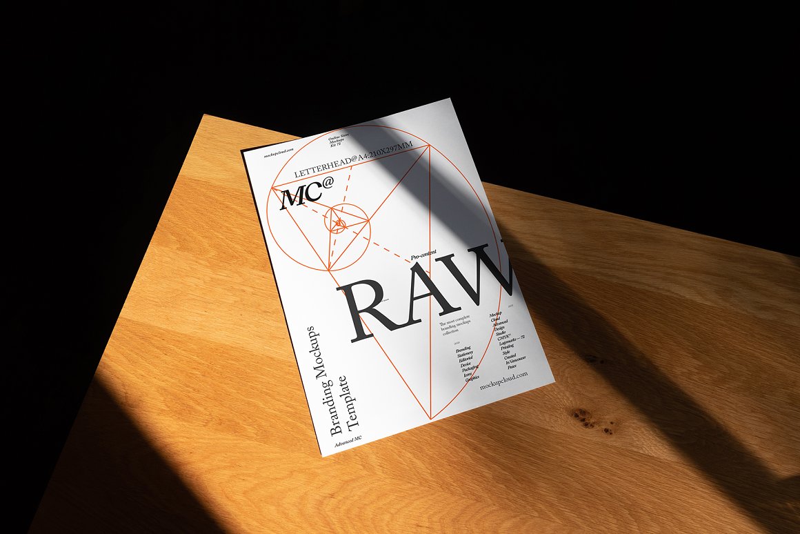 35款名片信封单页折页海报品牌Vi设计贴图Ps样机素材场景展示效果 Raw Branding Mockups / Batch 00003 . 第10张