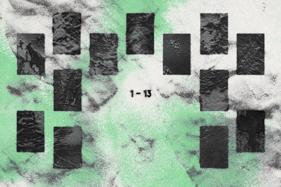 50款高清艺术抽象黑色泡沫岩石沥青复古颗粒肌理海报背景底纹图片素材 Builder's set texture pack . 第7张