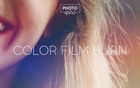 28种彩色艺术性燃烧胶片刻录叠加层JPG图片素材