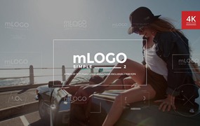FCPX插件：30种极简主义创意多样图形优雅运动风格LOGO标志展示Motionvfx mLogo Simple 2