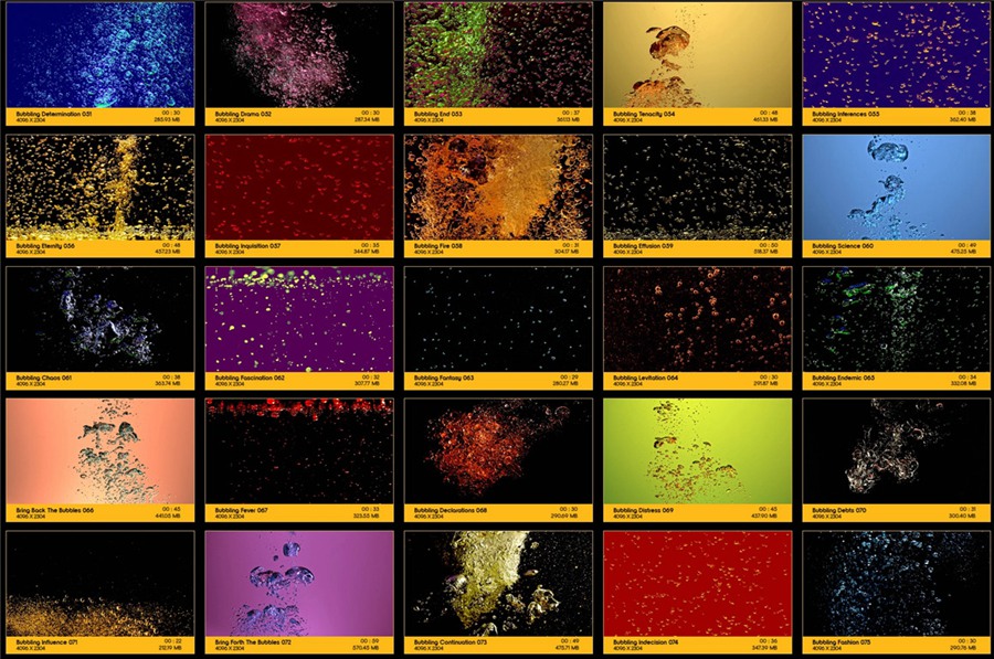 视频素材：130种液态水花水泡气泡动画特效4K视频素材 BBV38 Liquid Bubbles . 第2张