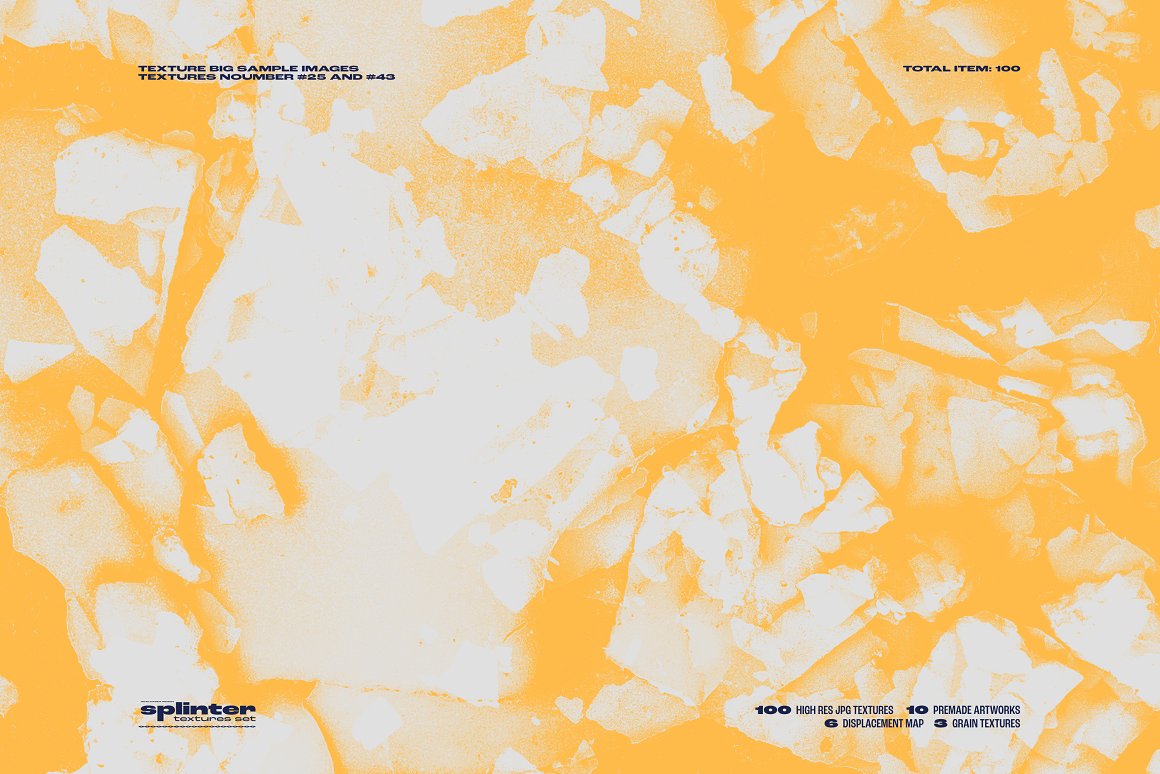 100+高分辨率破碎碎片艺术置换贴图JPG纹理排版背景包 Splinter by nicholasasmita 图片素材 第8张