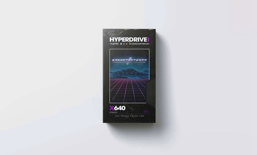 80年代复古标志性视觉图形文本模拟器效果包PR预设 640STUDIO Hyperdrive 插件预设 第1张