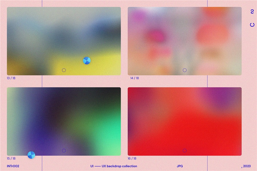 抽象艺术弥散光渐变UI网站海报设计屏幕壁纸背景桌面图片设计套装 INTr002 . 第6张
