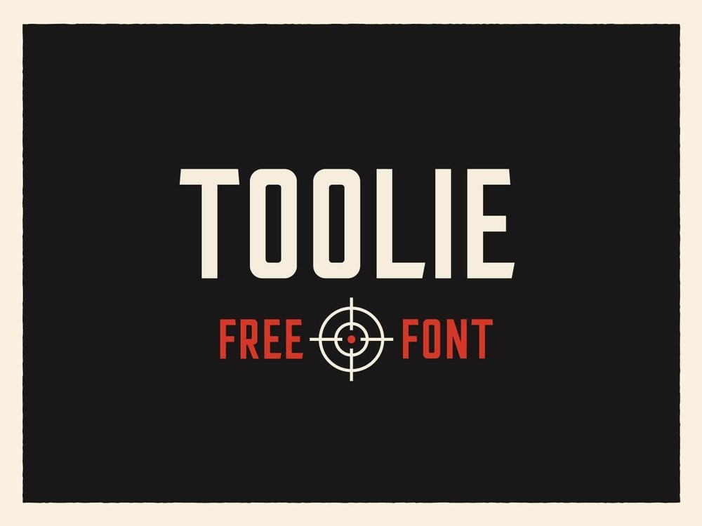 Toolie现代风英文字体，免费可商用 设计素材 第1张