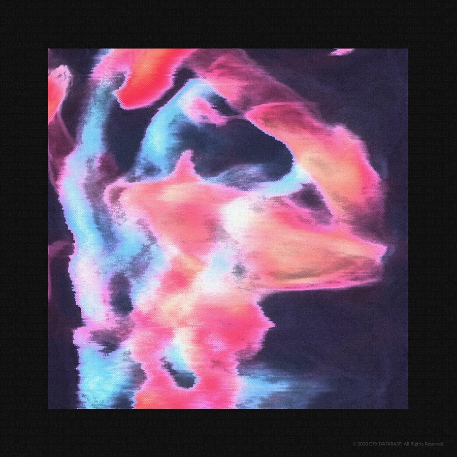 GFXDATABASE 复古的90年代艺术感波形纹理 X5 Worn Waveform Textures 图片素材 第3张