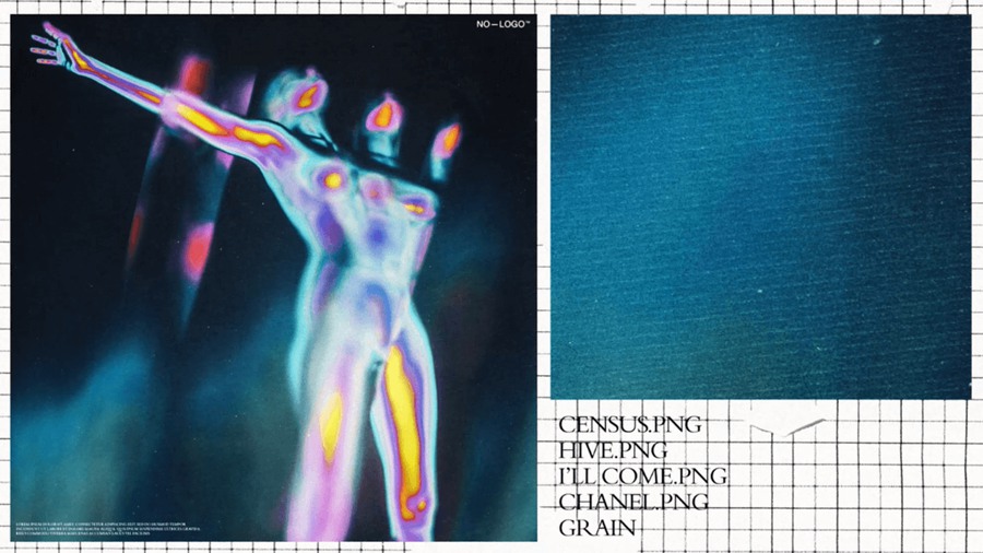 6k铝箔粉尘专辑封面贴纸噪点纹理叠加素材 Albert Andersen 图片素材 第4张