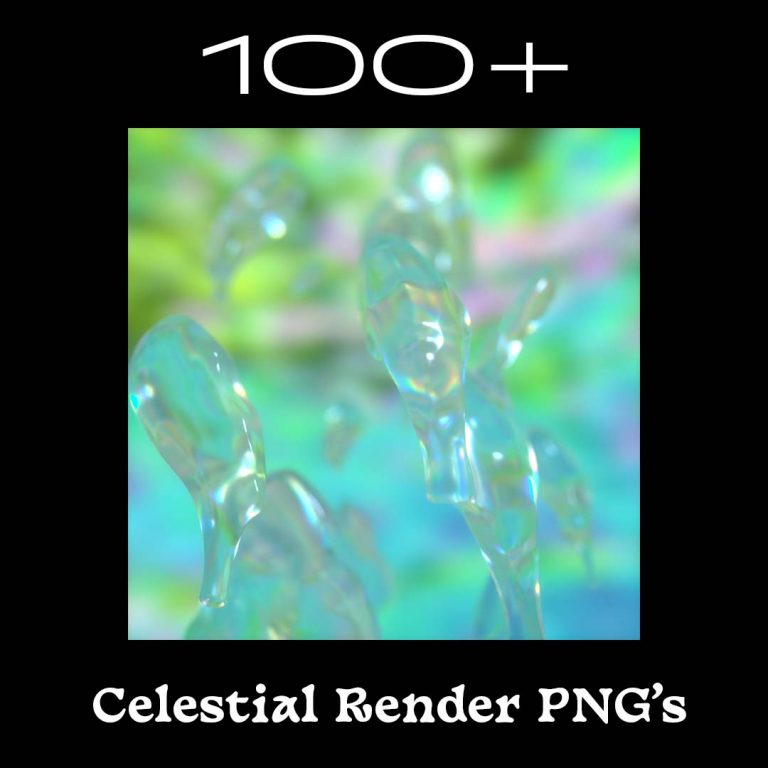 100多个Y2K风格外星生物生物抽象渲染PNG素材包 DREAD RENDERS VOL. 4 – CELESTIAL BEINGS 图片素材 第5张