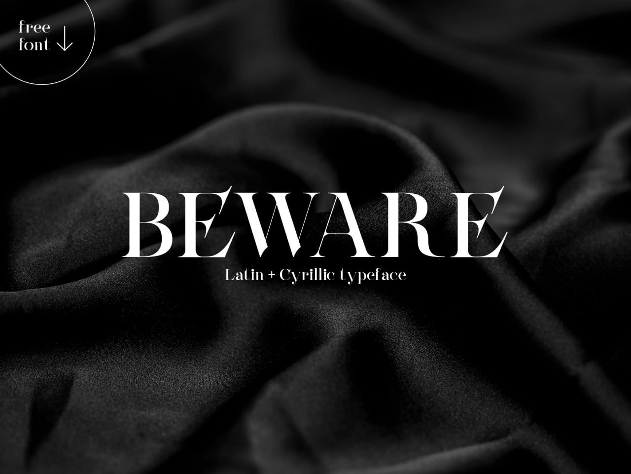 Beware时尚的英文衬线字体 设计素材 第1张
