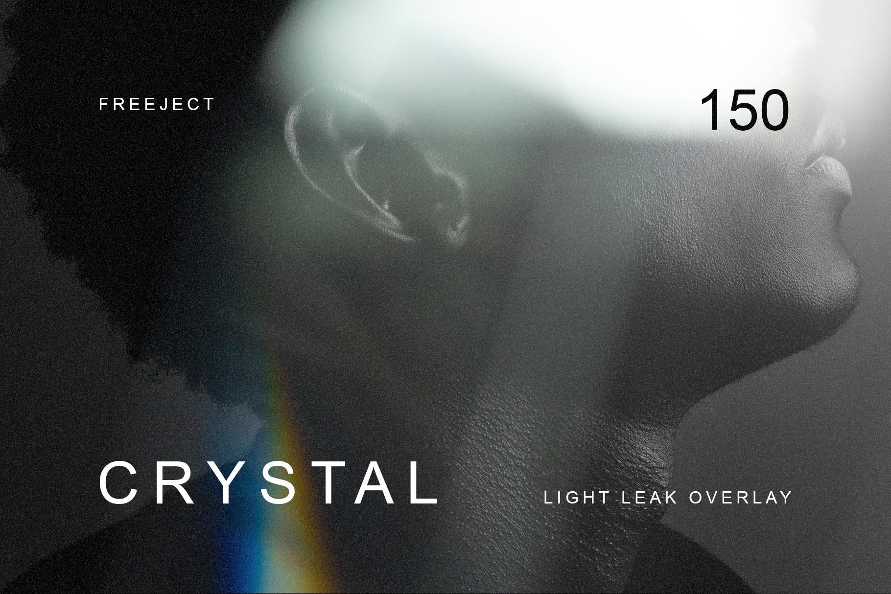 150个棱镜霓虹晶体漏光JPG覆盖层 Freeject 150 Crystal Light Leak Overlay 图片素材 第1张