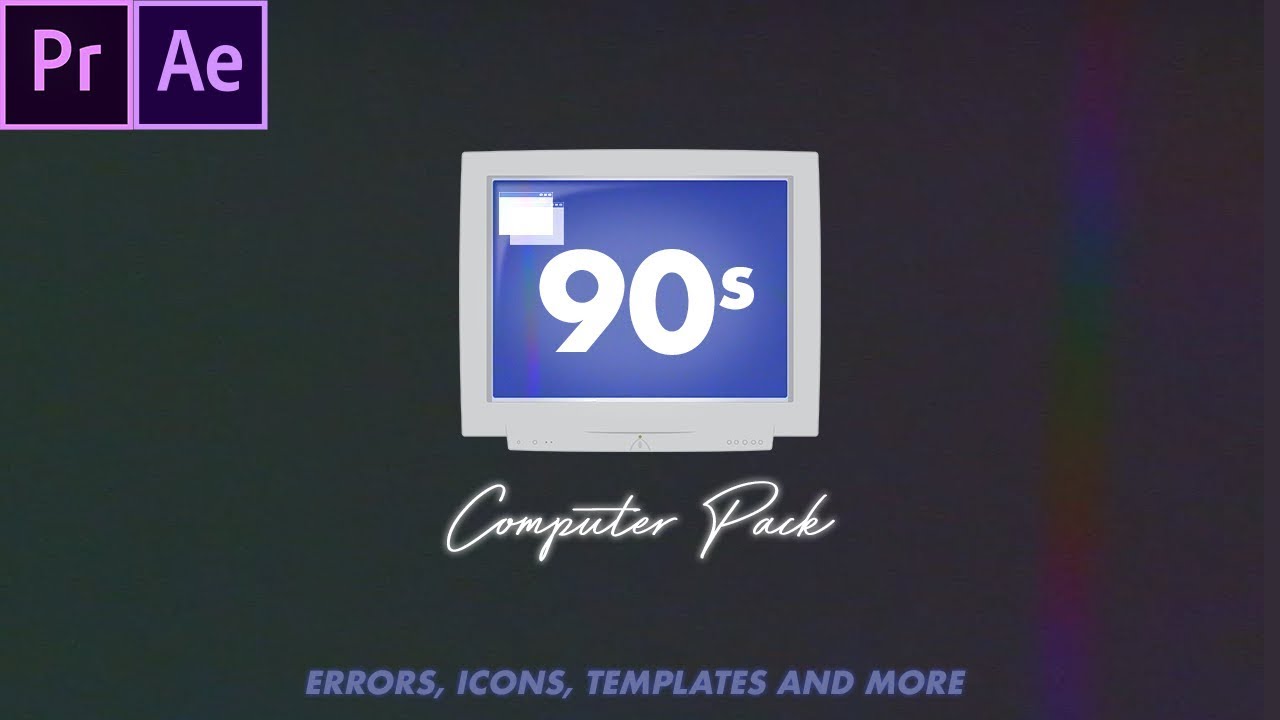 Video Milkshake 90年代复古对话框怀旧错误窗口图标播放窗口素材Pr模板 插件预设 第5张