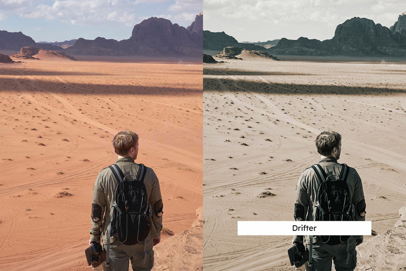 无情沙漠干燥荒凉摄影后期Lightroom预设及电影调色LUT预设 插件预设 第4张