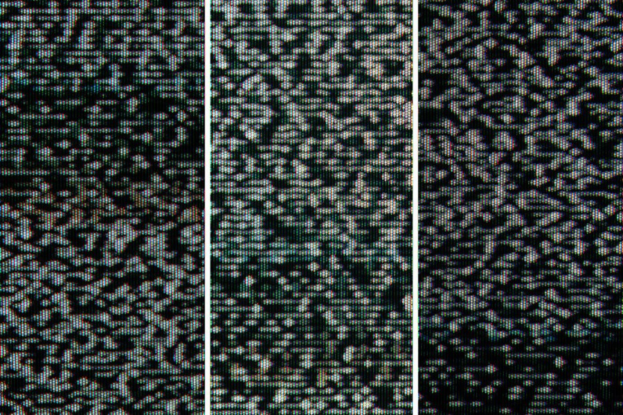 66个做旧CRT电视机信号失真干扰噪点纹理背景素材包 TV noise textures 图片素材 第8张