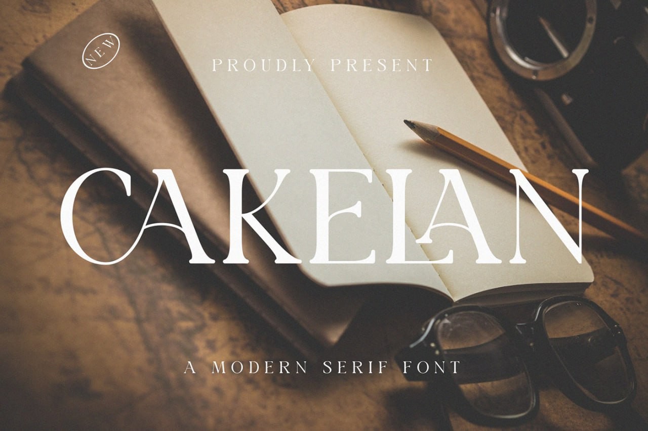 Cakelan现代英文衬线字体 设计素材 第1张