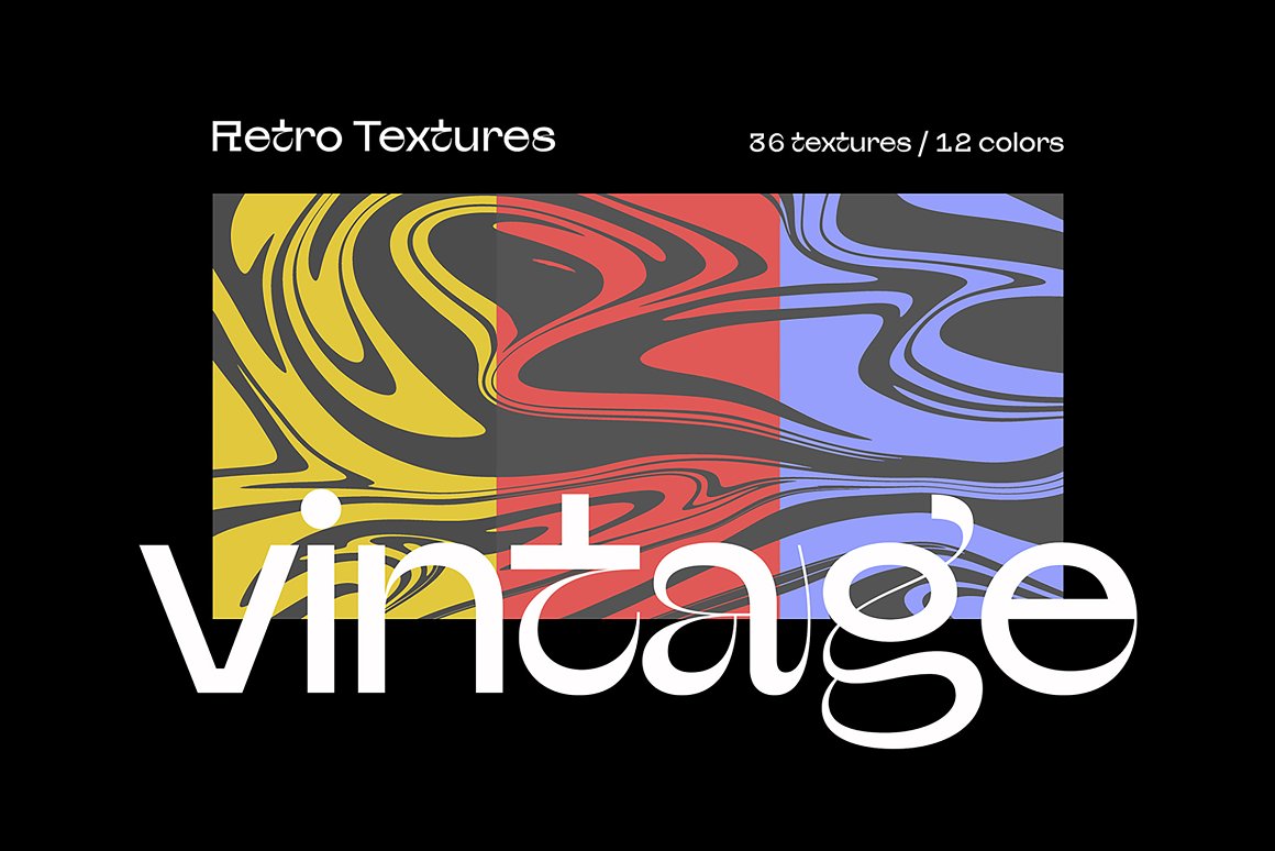 36款70年代复古怀旧水墨油漆抽象艺术背景图片设计素材套装 Smudged Vintage Textures Pack . 第1张