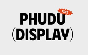 Phudu无衬线英文字体，免费可商用