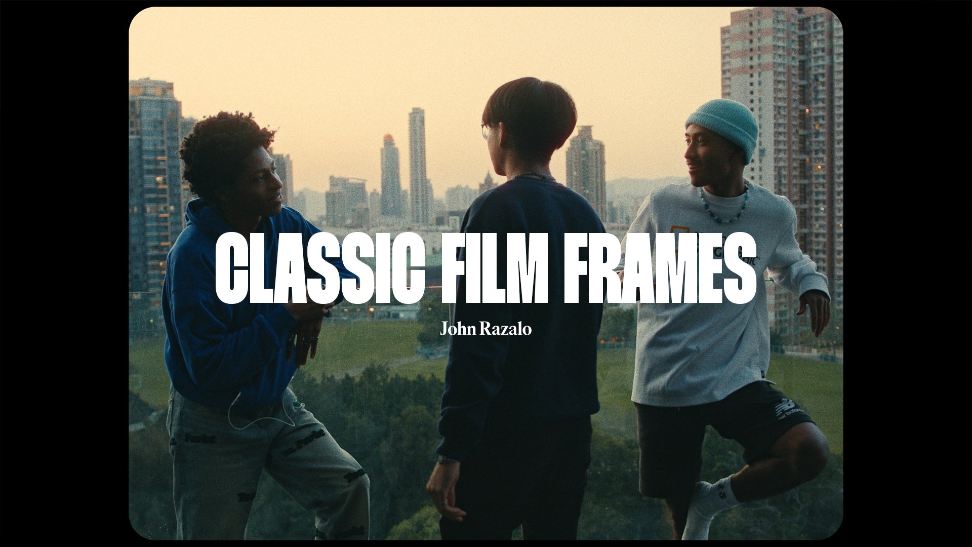 复古电影美学胶片帧镜头方形圆角边框遮罩颗粒PNG视频叠加层 Classic Film Frames . 第1张