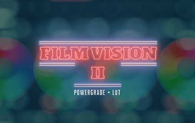 SERR FilmVision V2 Powergrade+LUT 复古柯达Vision3 500T/250D胶片模拟仿真商业级颜色分级预设包