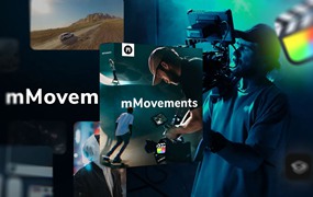 Motionvfx - mMovements 50个创意摄像机运动跟踪镜头变焦电影摄影艺术效果FCPX插件