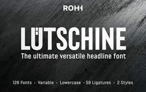 Lütschine高端定制无衬线英文字体完整版