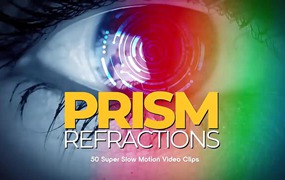 4K视频素材-50个梦幻棱镜折射真实光效叠加动画 Prism Refractions