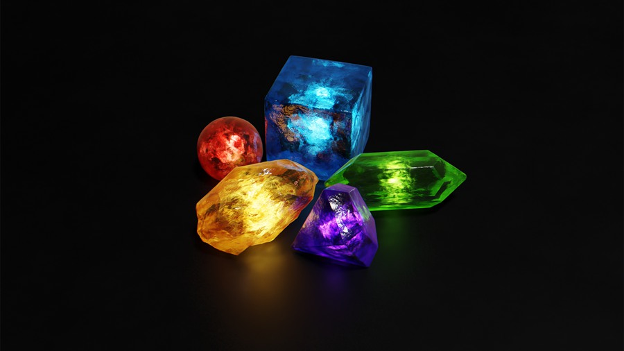 Blender预设-发光能量宝石材质着色器 Glowing Magical Energy Gemstone 插件预设 第5张