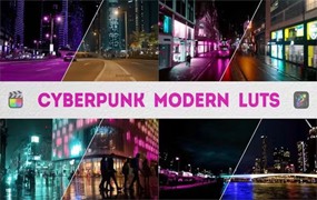 11个赛博朋克科幻风格视频调色LUTs预设 Cyberpunk Modern LUTs