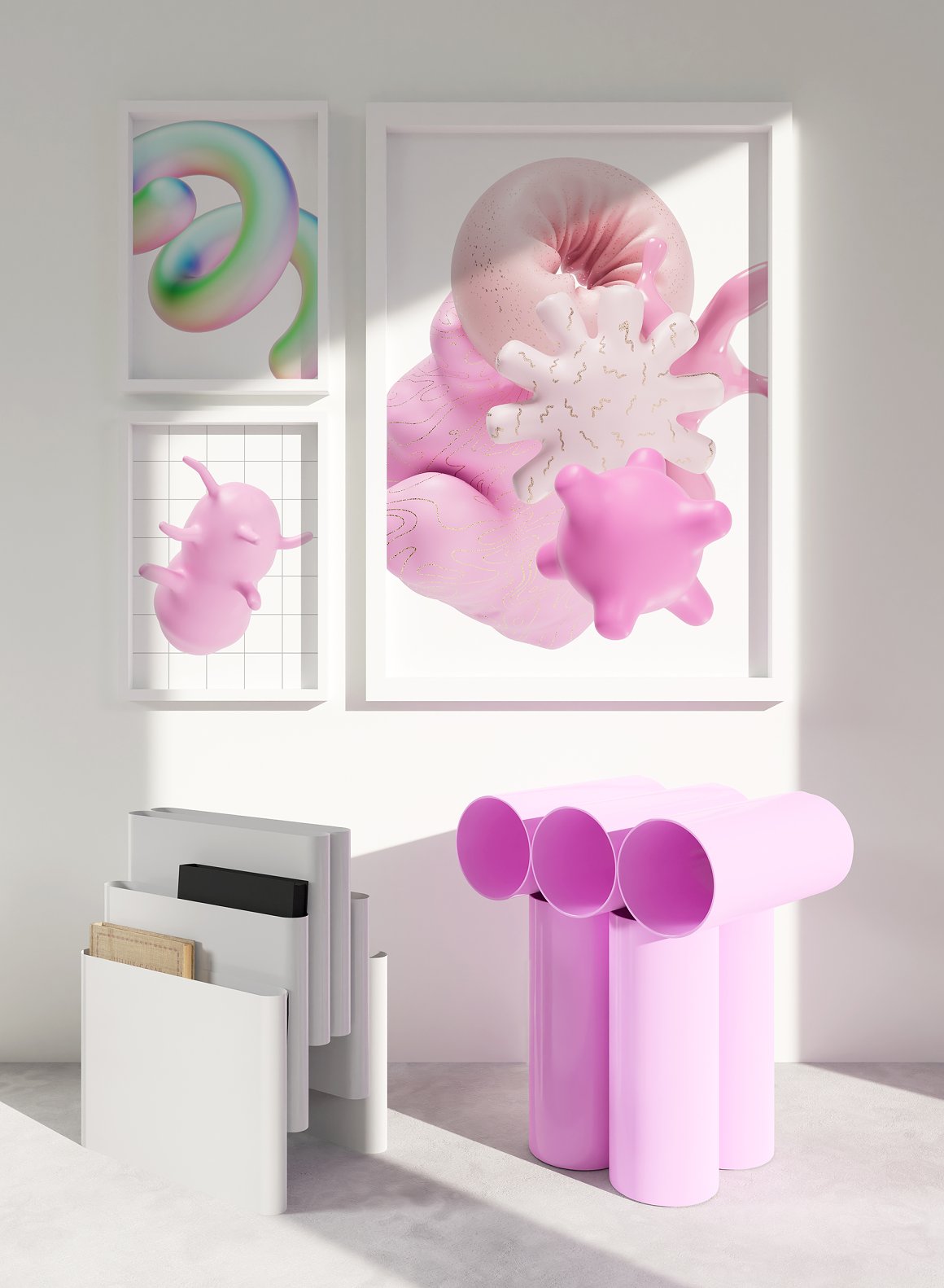 梦幻色彩柔软抽象3D艺术形状海报设计高分辨率免扣传单海报PNG设计素材 . 第10张