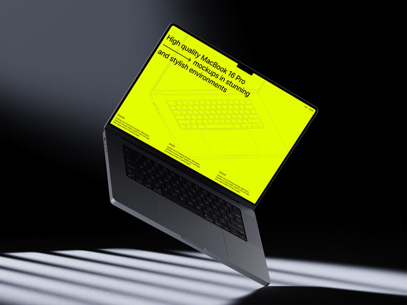 16款MacBook笔记本电脑场景展示PSD贴图样机模板 样机素材 第1张