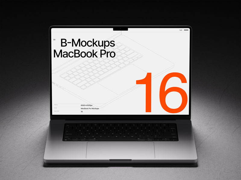 16款MacBook笔记本电脑场景展示PSD贴图样机模板 样机素材 第6张
