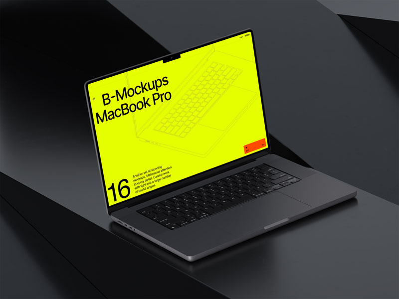 16款MacBook笔记本电脑场景展示PSD贴图样机模板 样机素材 第9张