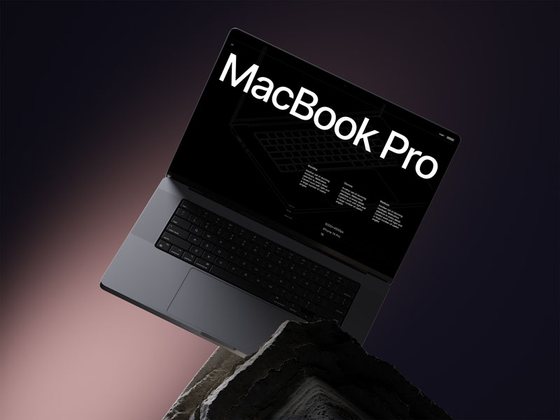 16款MacBook笔记本电脑场景展示PSD贴图样机模板 样机素材 第11张
