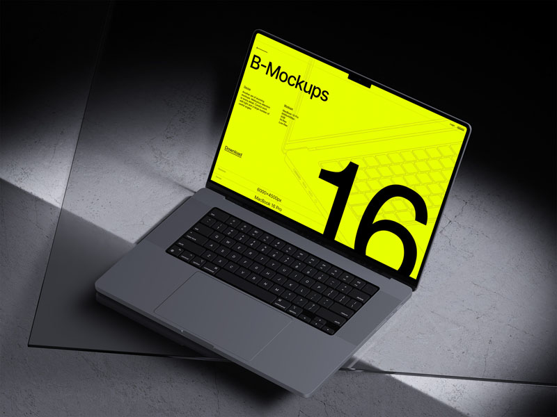16款MacBook笔记本电脑场景展示PSD贴图样机模板 样机素材 第14张