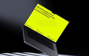 16款MacBook笔记本电脑场景展示PSD贴图样机模板