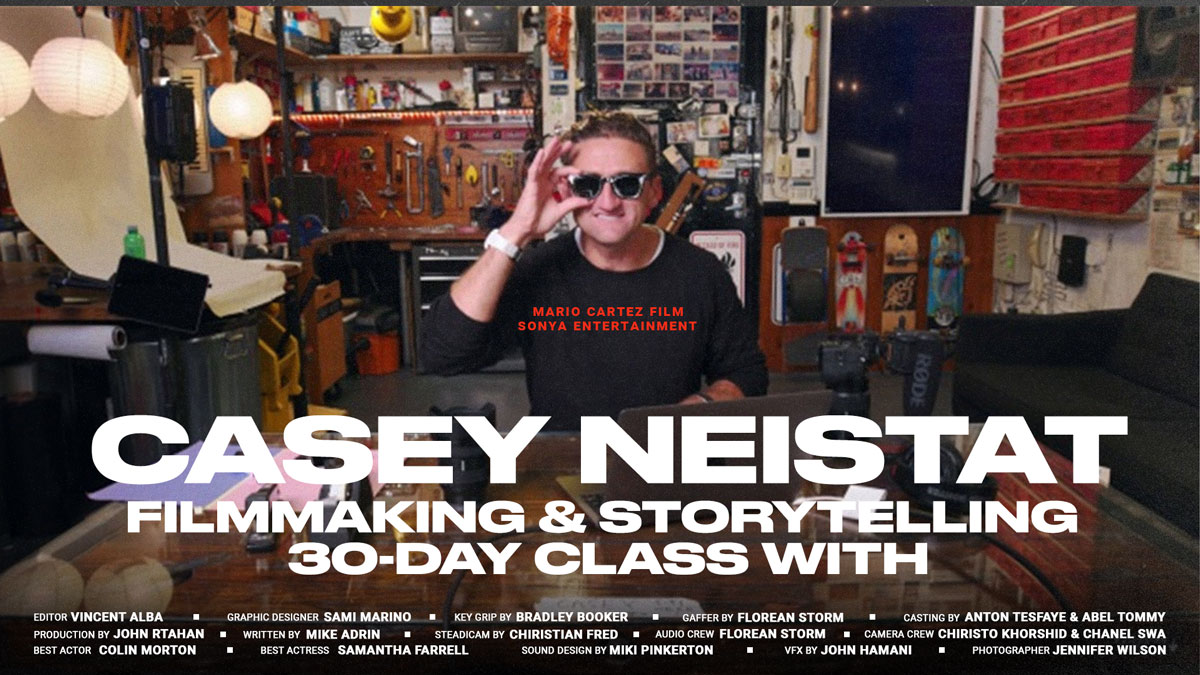 大师课程：Casey Neistat 30天电影制作人视频教学大师班 Filmmaking & Storytelling 30-Day Class with Casey Neistat . 第1张