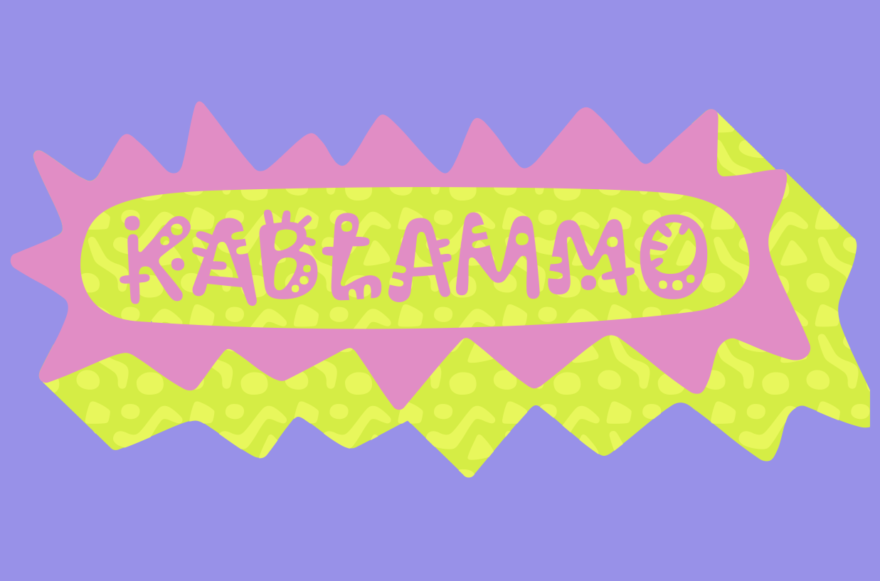 Kablammo孟菲斯风格英文字体，免费可商用 设计素材 第1张