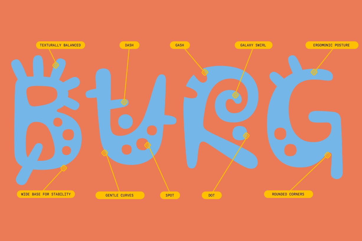 Kablammo孟菲斯风格英文字体，免费可商用 设计素材 第3张
