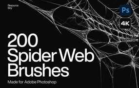 200+高清蜘蛛网Photoshop笔刷
